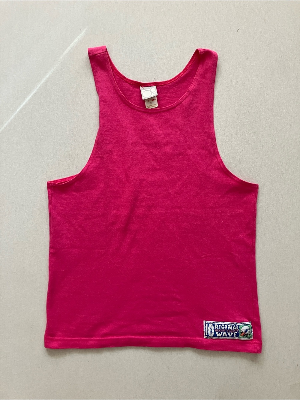 OP Vintage Hot Pink Scoop Neck Tank Top